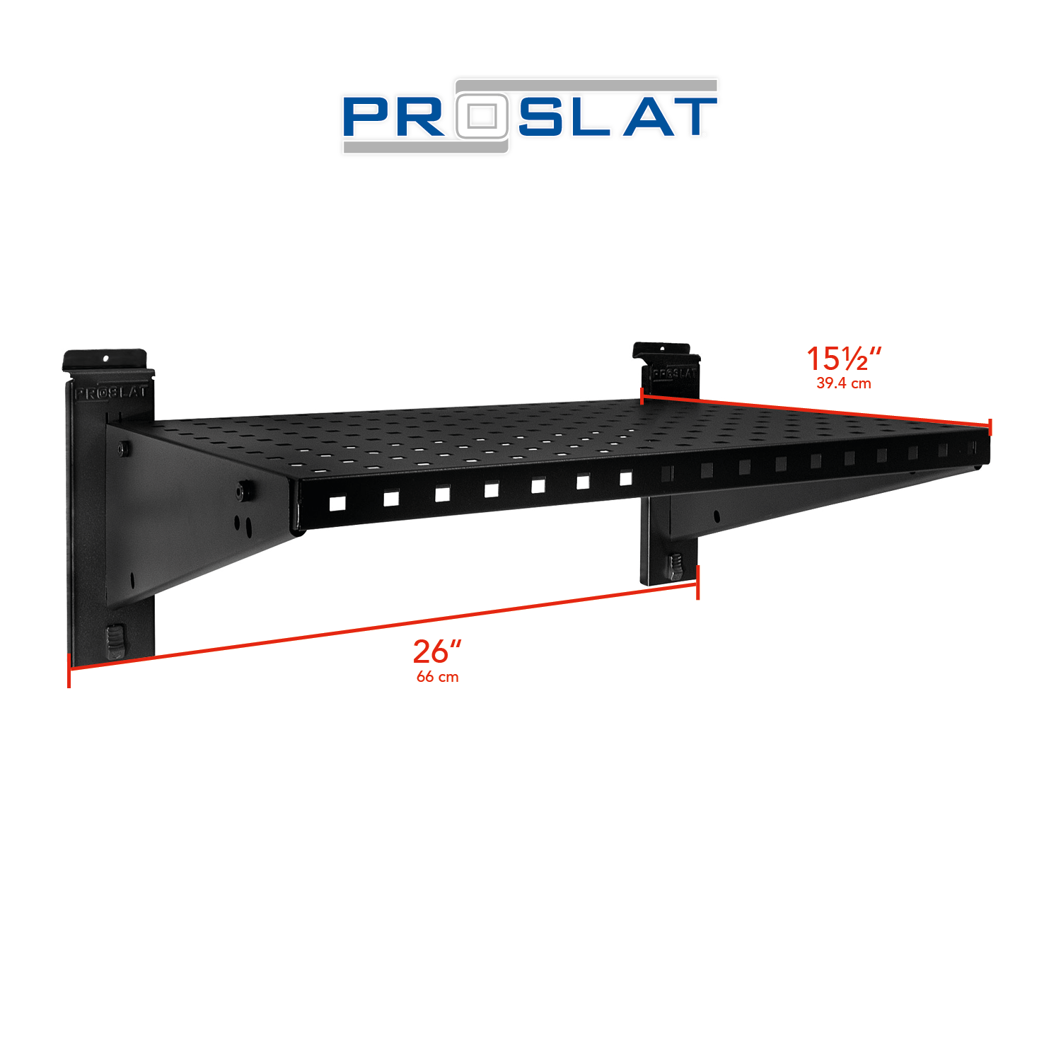 STEALTH 24 in. Heavy Duty Metal Shelf with Clothing Pole