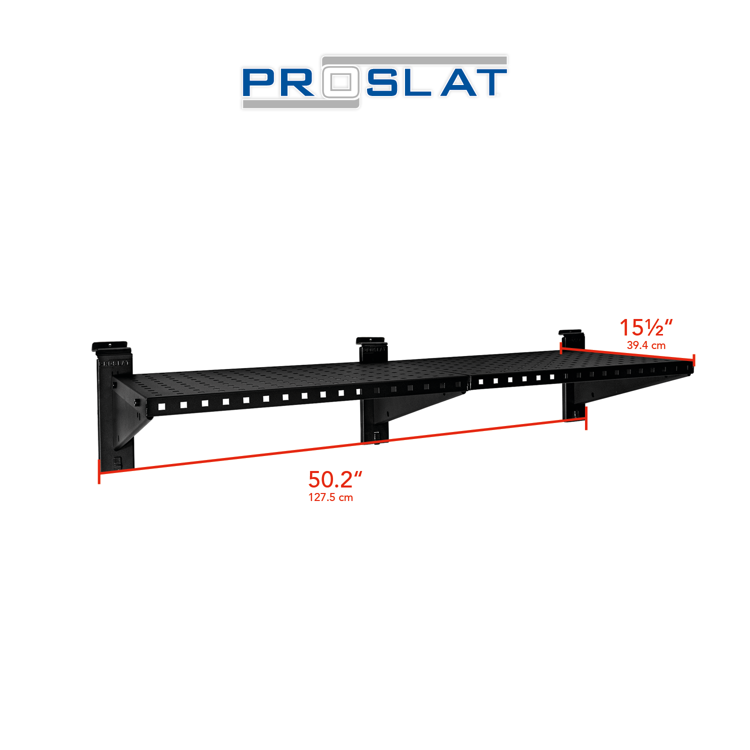 STEALTH 48 in. Heavy Duty Metal Shelf