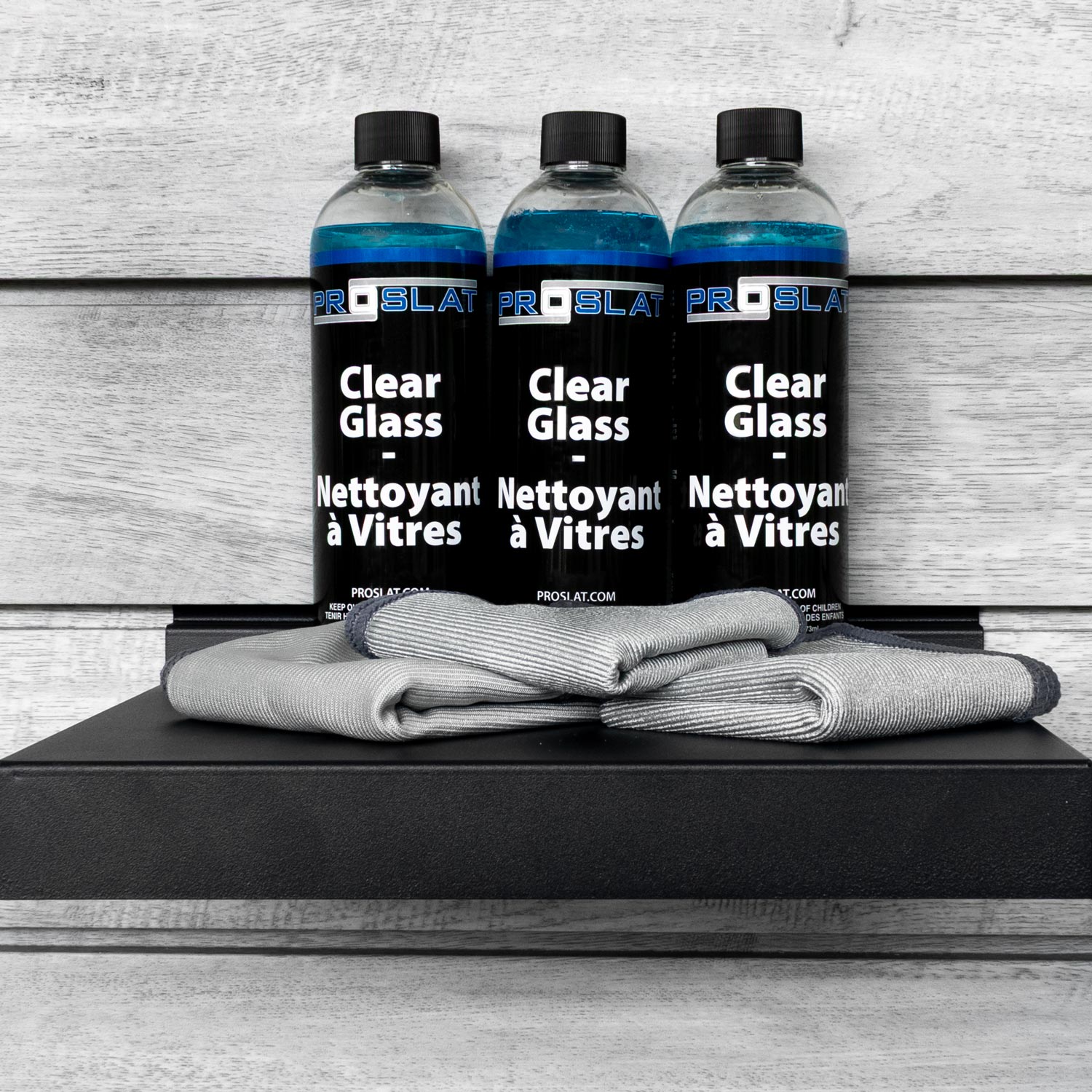 Glass Cleaner with Glass Towels – 3 Pack