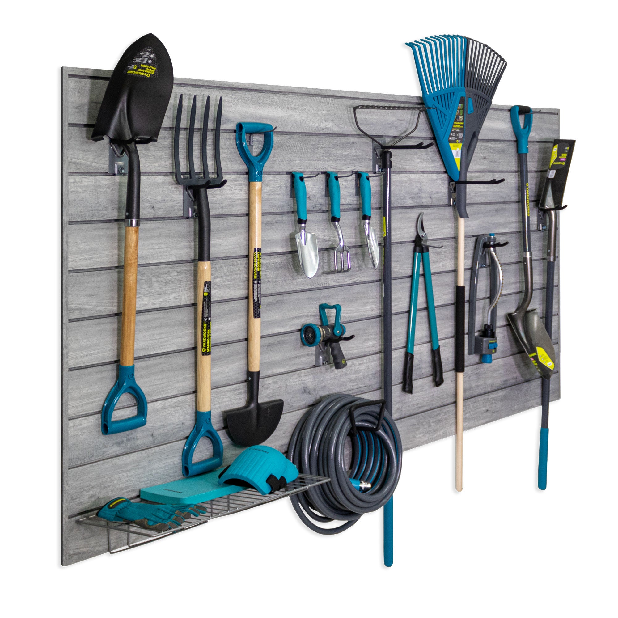 PROCORE PLUS Gray Wood Slatwall Ultimate Bundle