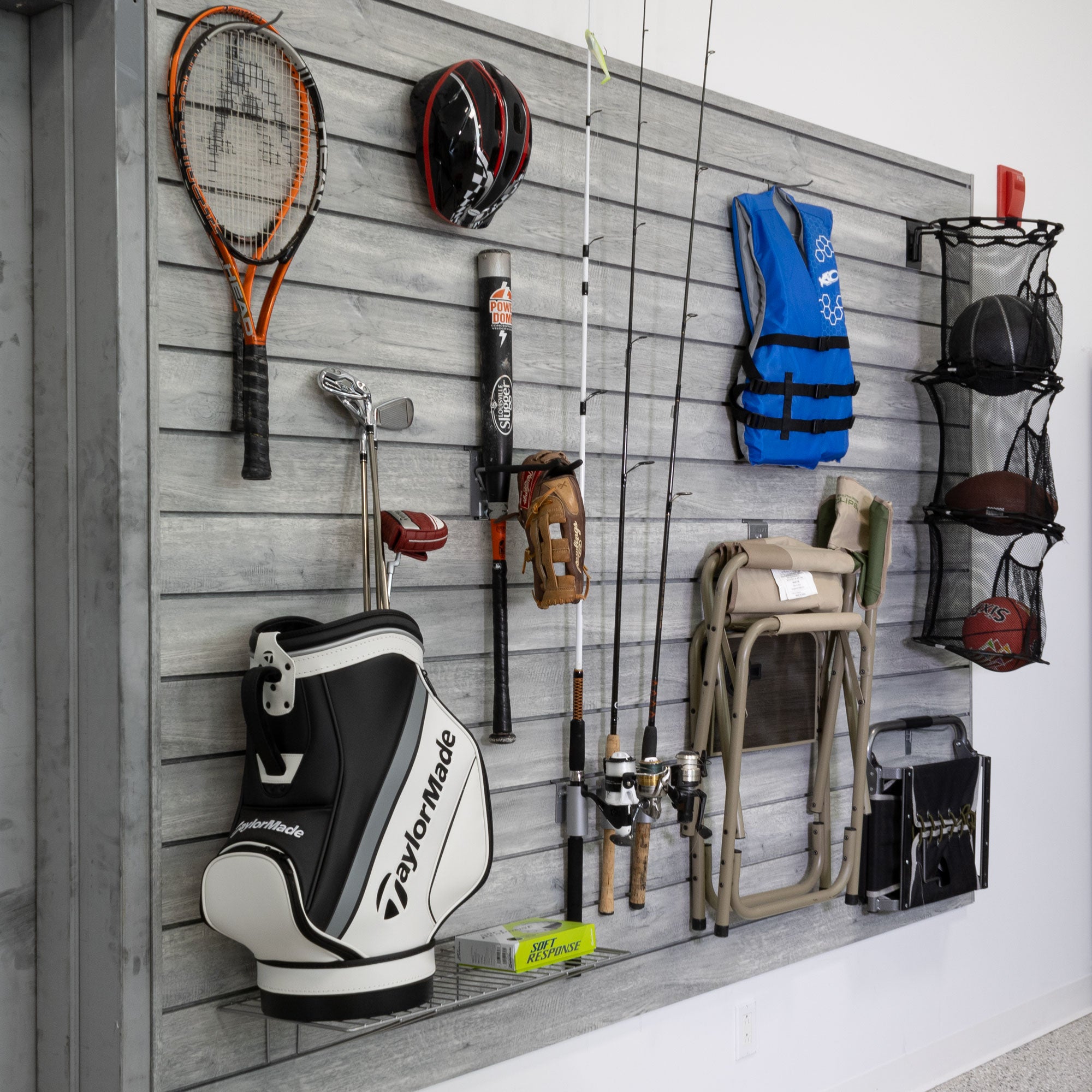 PROCORE PLUS Gray Wood Slatwall Ultimate Bundle