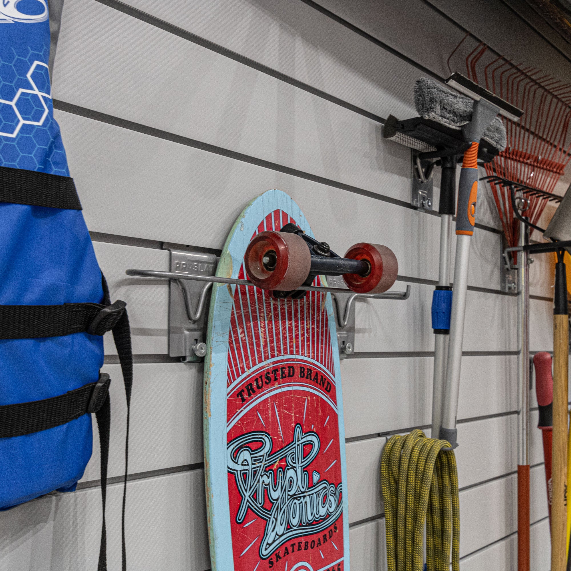 4 ft. x 8 ft. PROCORE PLUS PVC Slatwall – 4 Pack 128 sq ft