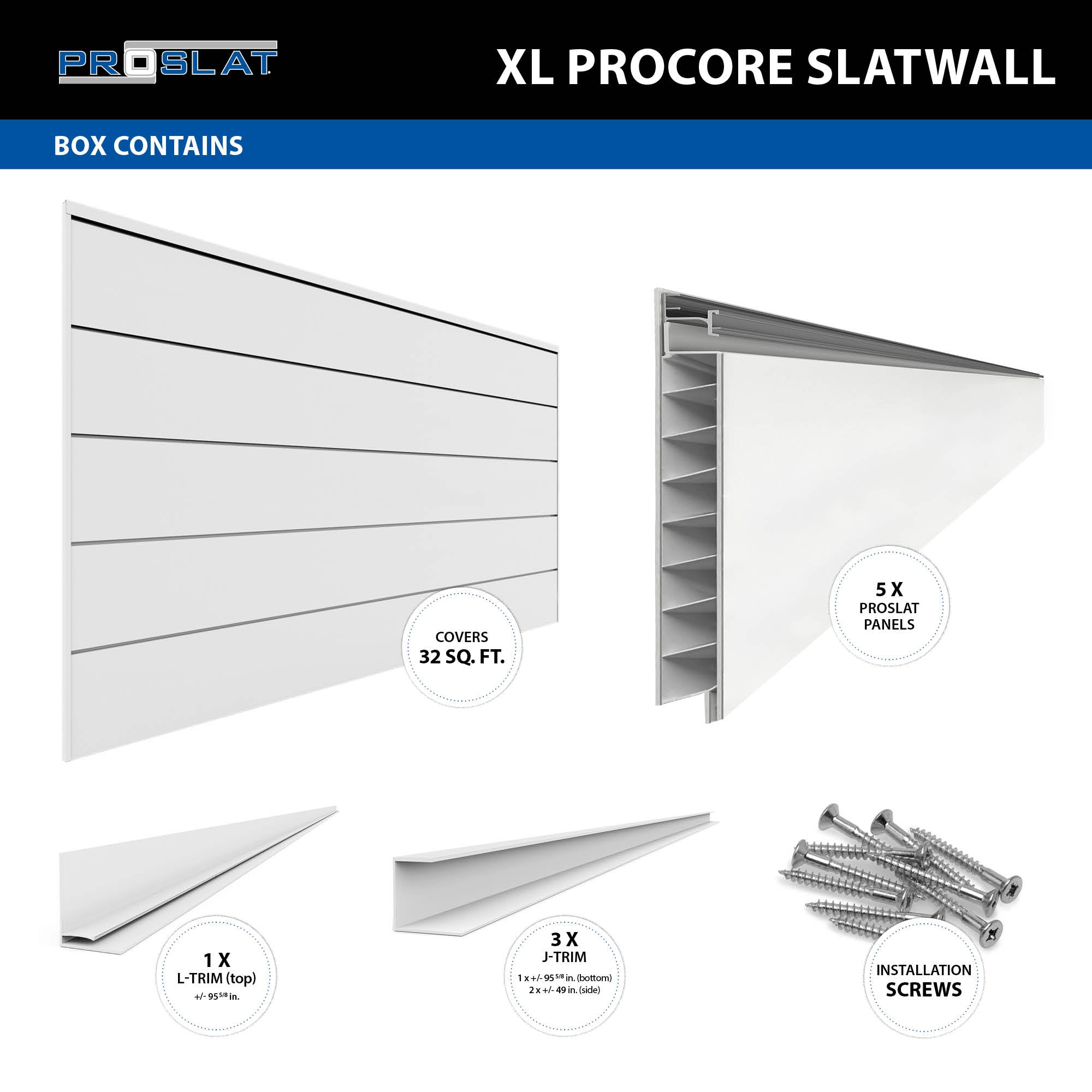 Panneaux PROCORE XL 4 pi x 8 pi