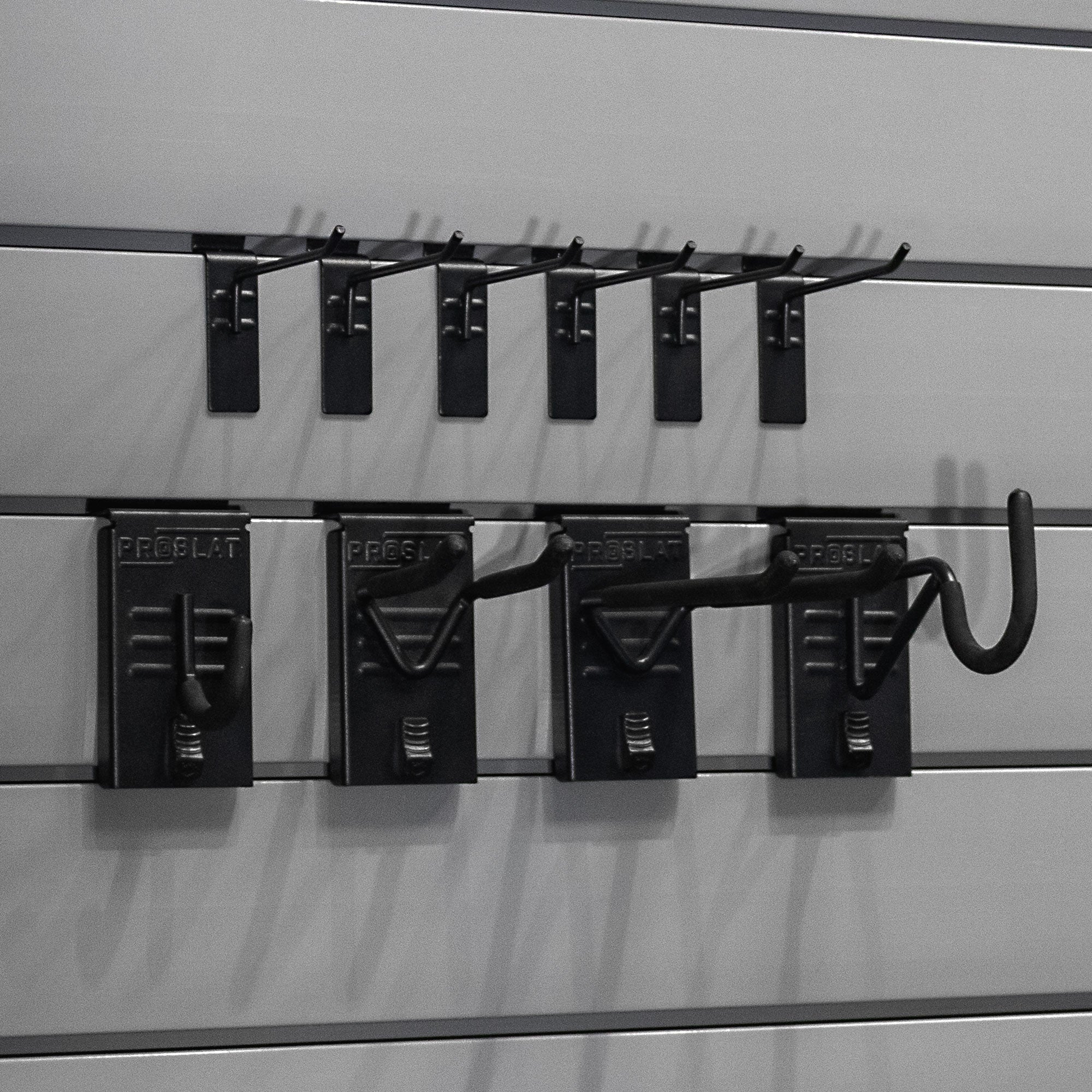 PVC Slatwall Mini Hook Kit Bundle – STEALTH