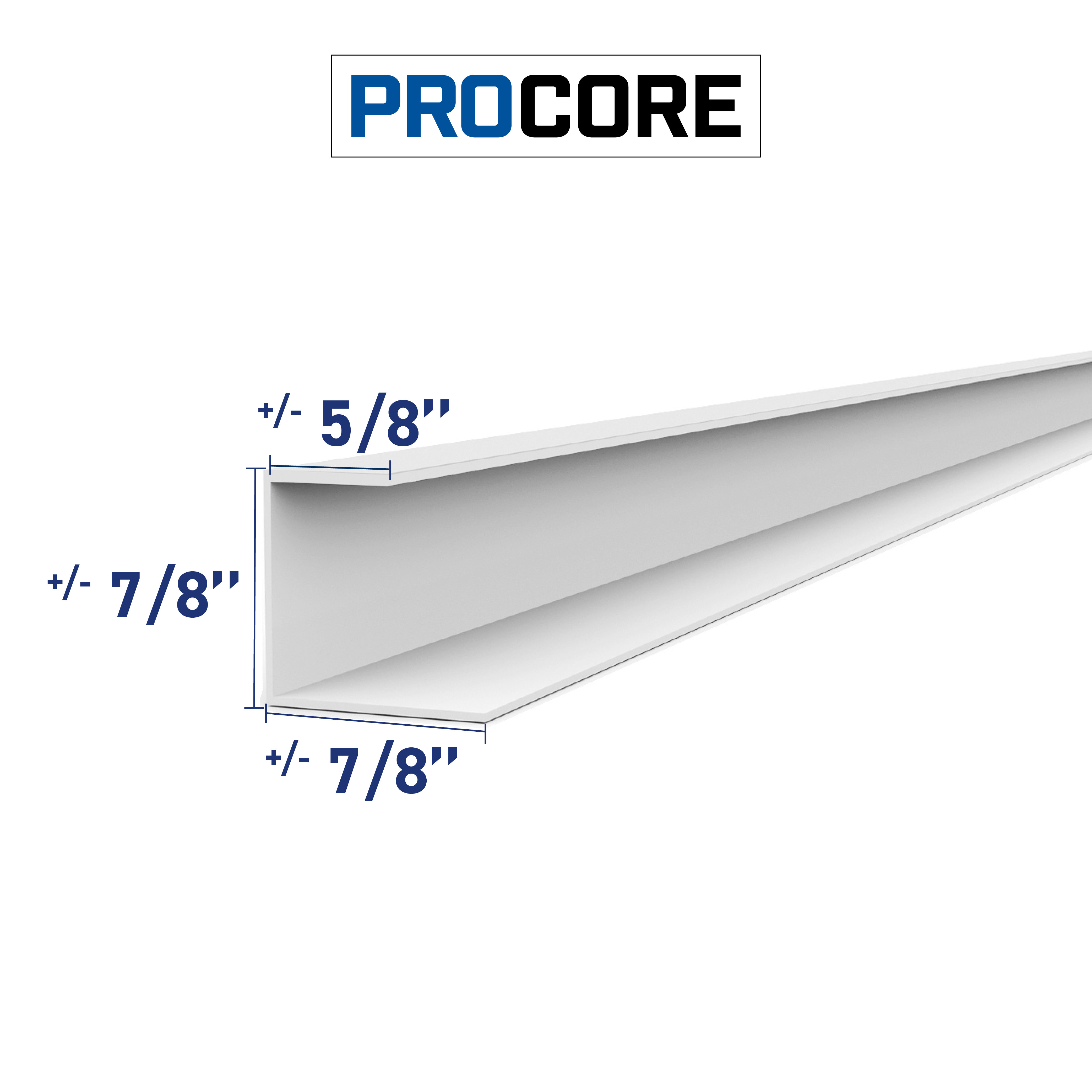 8 ft. PROCORE PVC J-Trim Pack