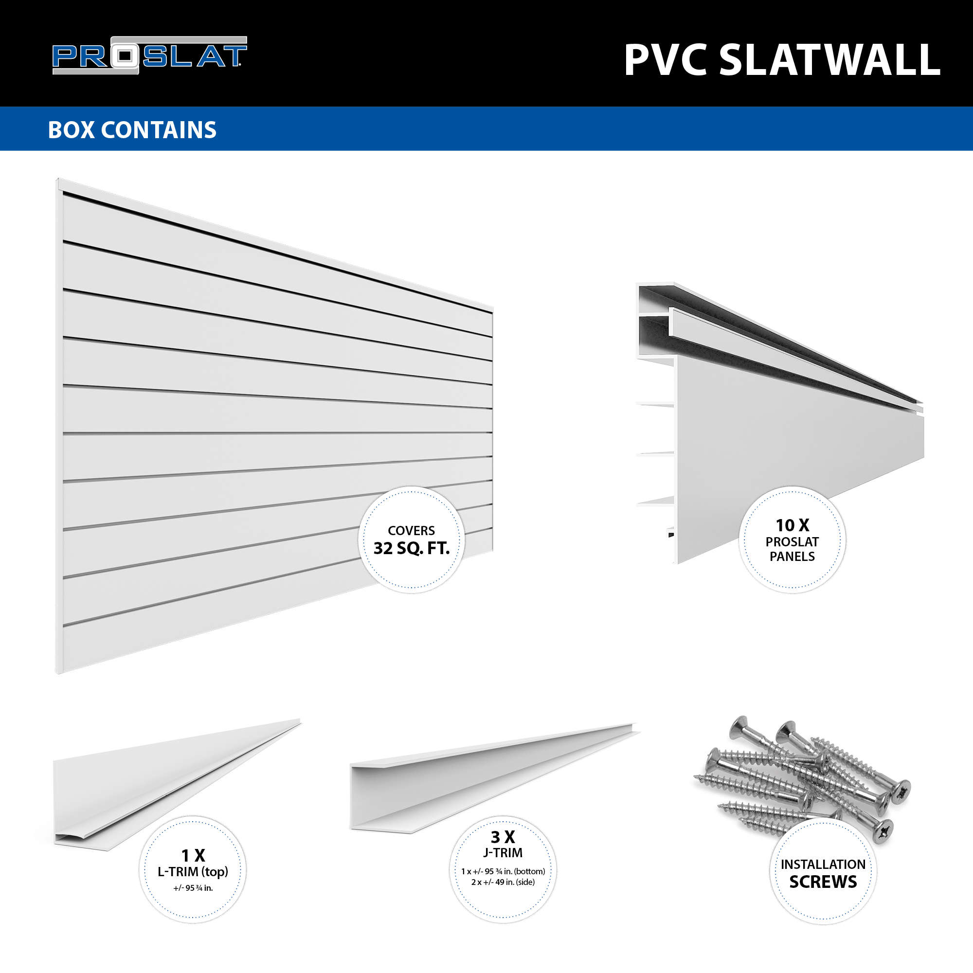 Panneaux de PVC – Ensemble d'organisation – STEALTH
