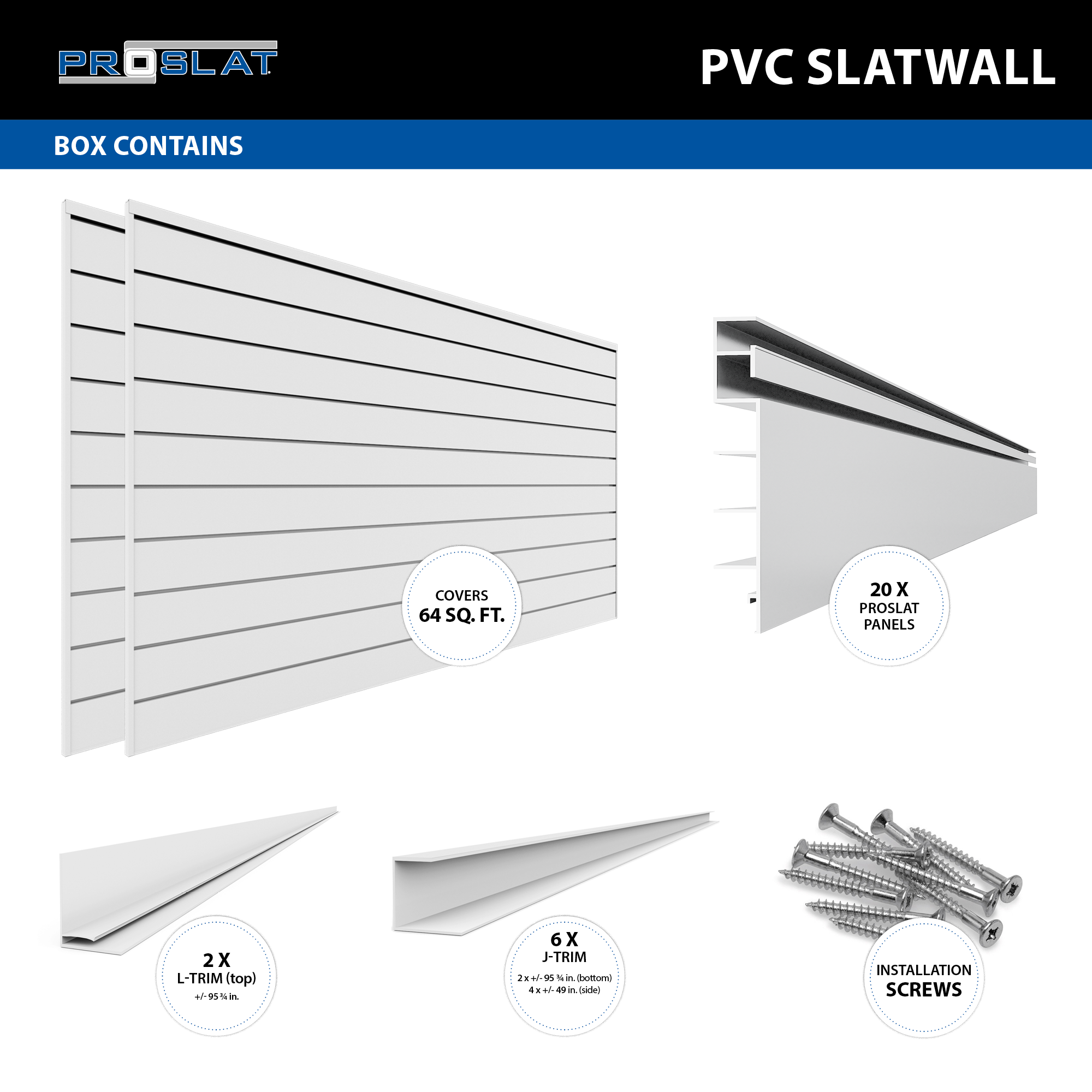 PVC Slatwall Ultimate Bundle – STEALTH