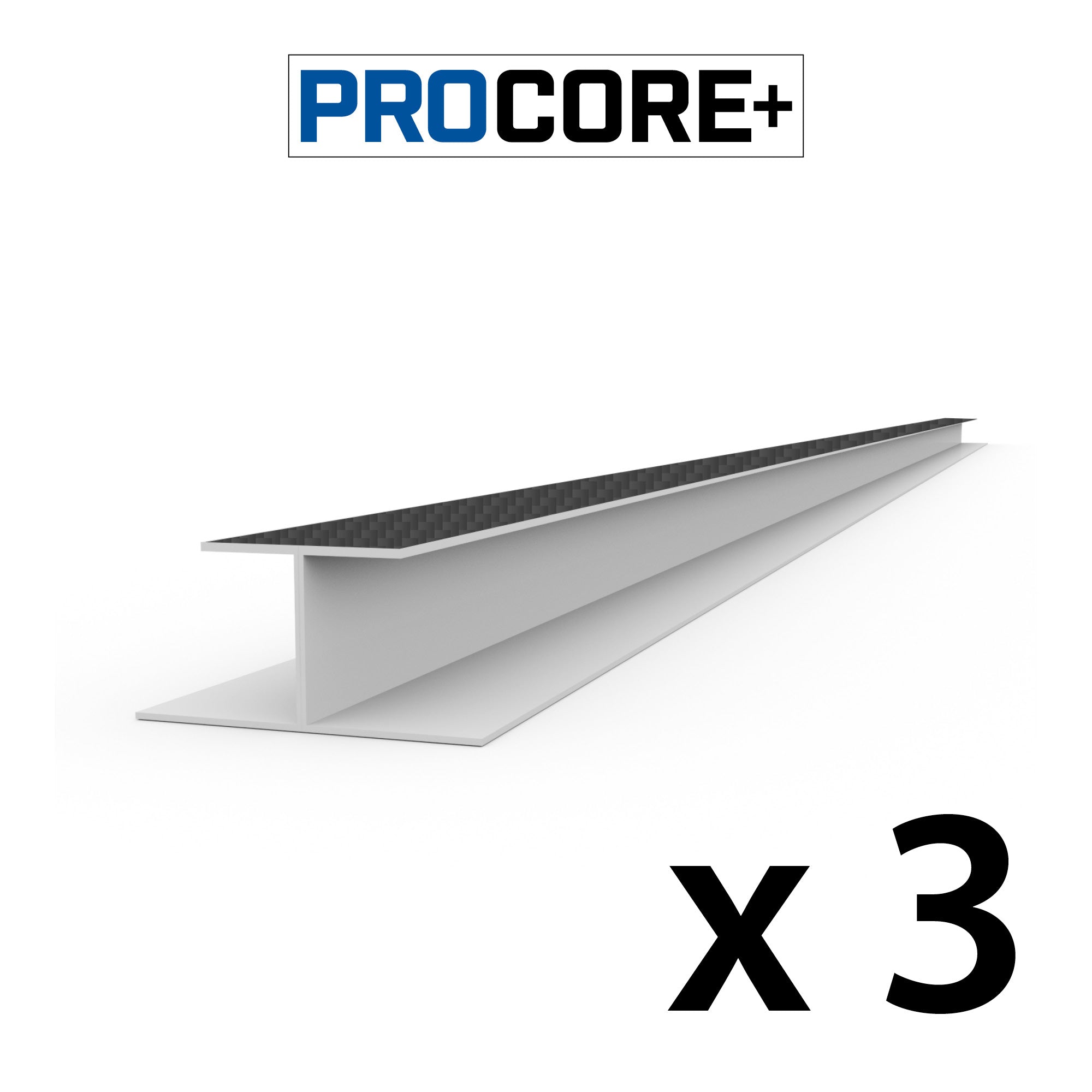 8 ft. PROCORE PLUS Black carbon fiber PVC H-Trim Pack
