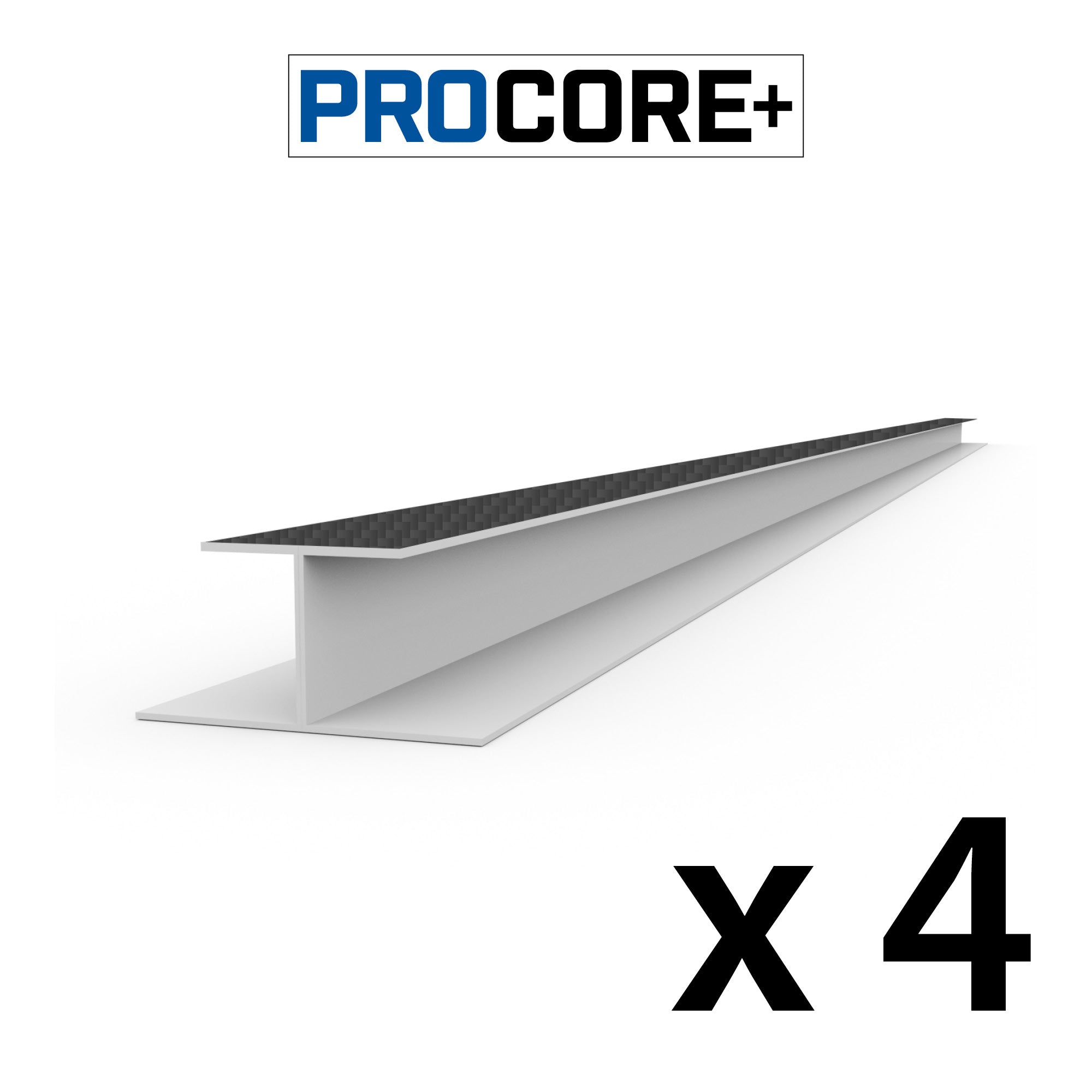 8 ft. PROCORE PLUS Black carbon fiber PVC H-Trim Pack