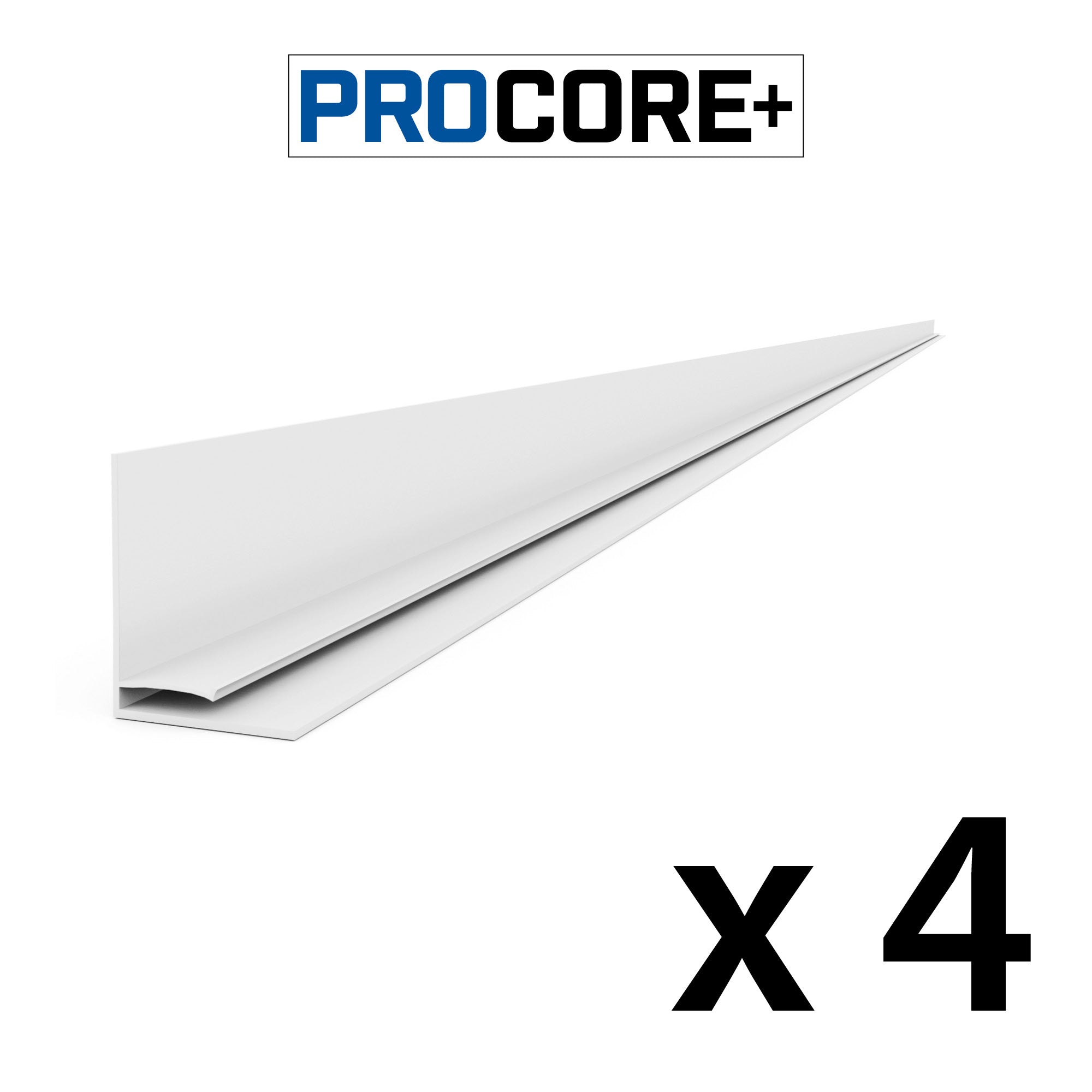 8 ft. PROCORE+ Gray Wood PVC Top Trim Pack