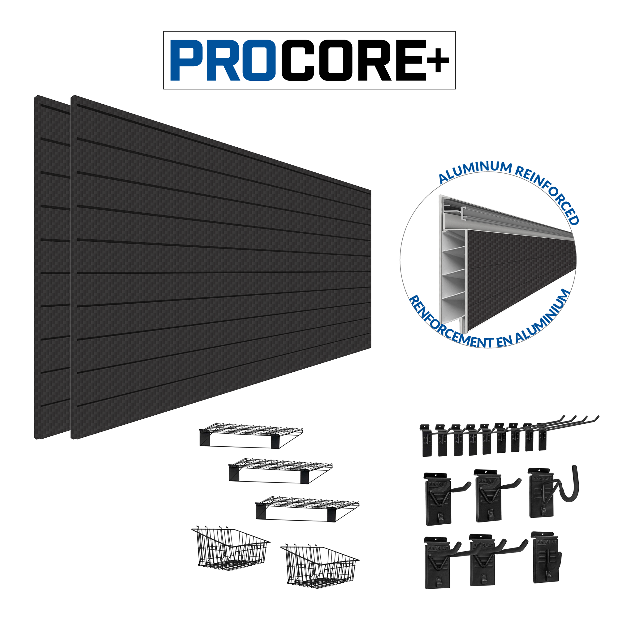 PROCORE Slatwall Ultimate Bundle – STEALTH