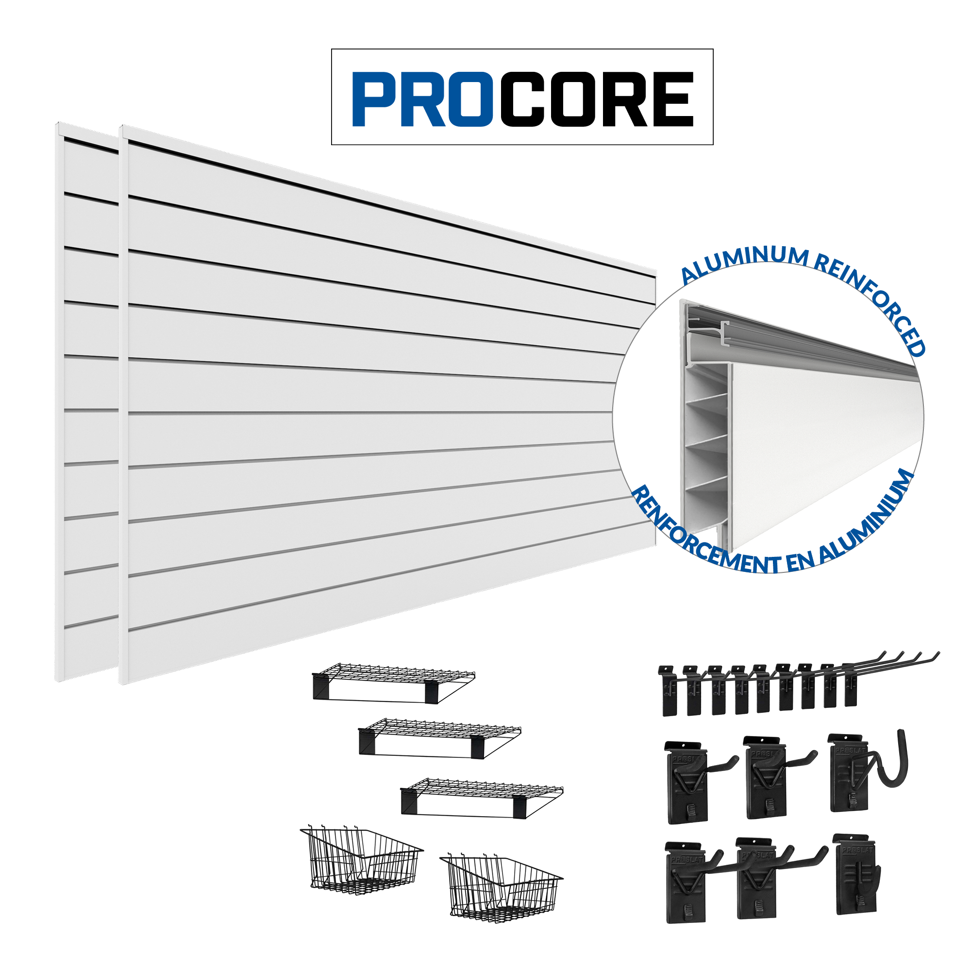 PROCORE Slatwall Ultimate Bundle – STEALTH