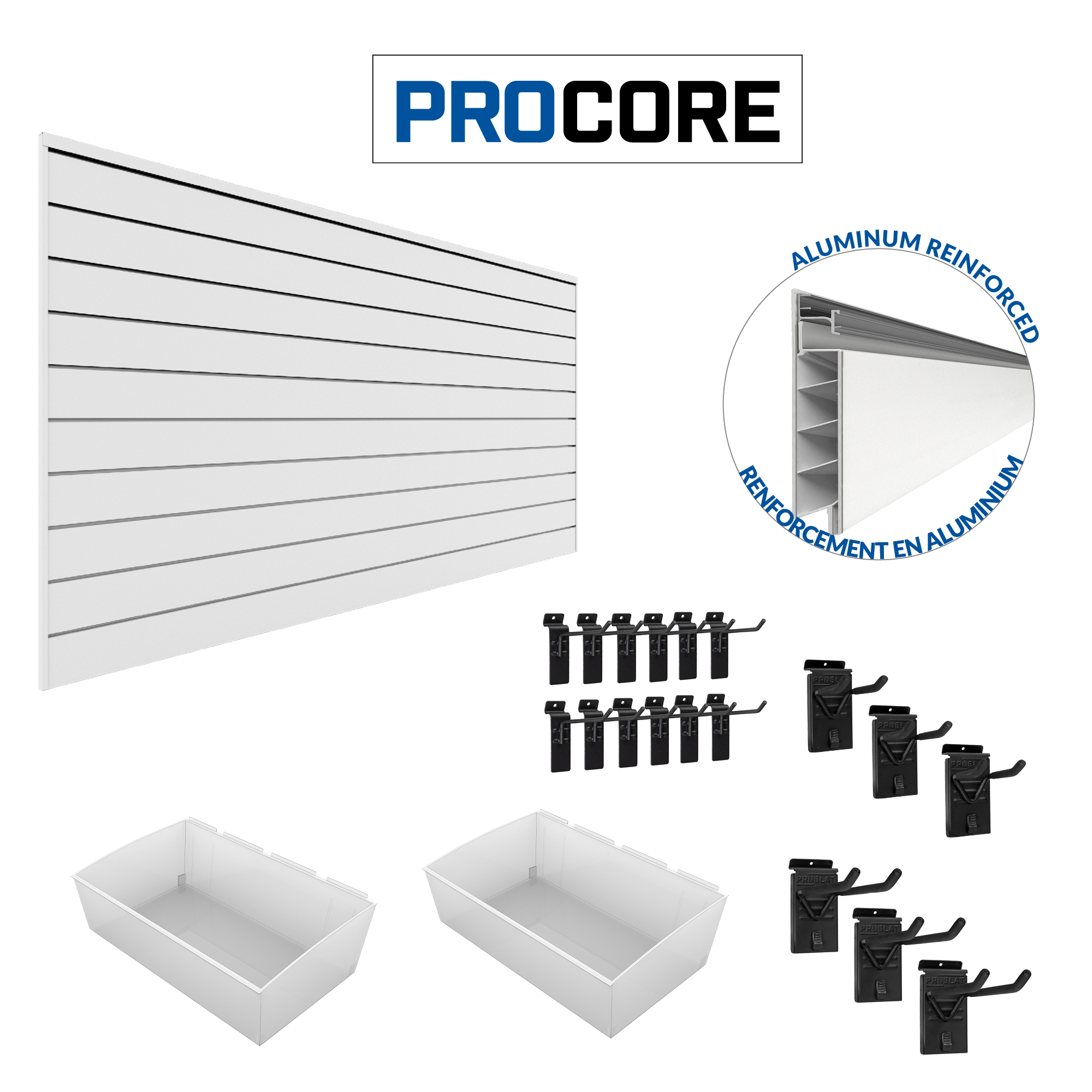 PROCORE Slatwall Organizer Bundle – STEALTH