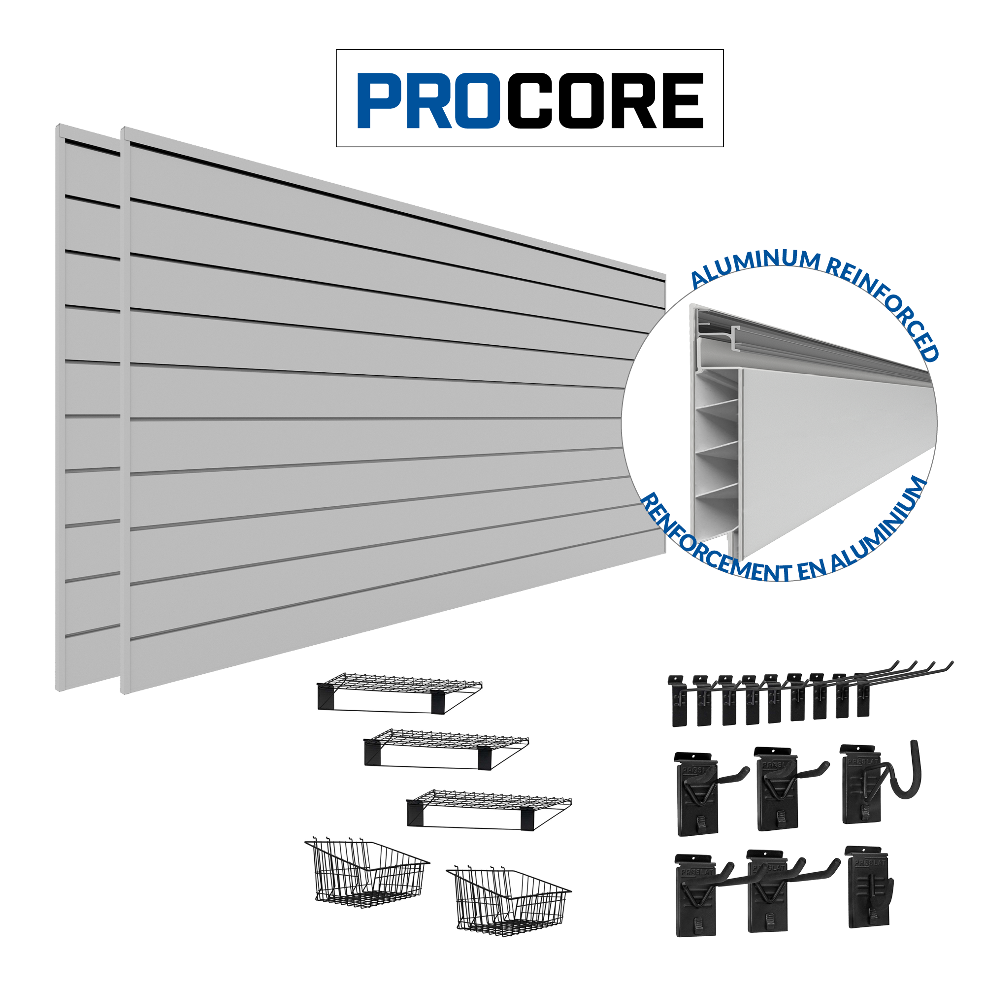 PROCORE Slatwall Ultimate Bundle – STEALTH