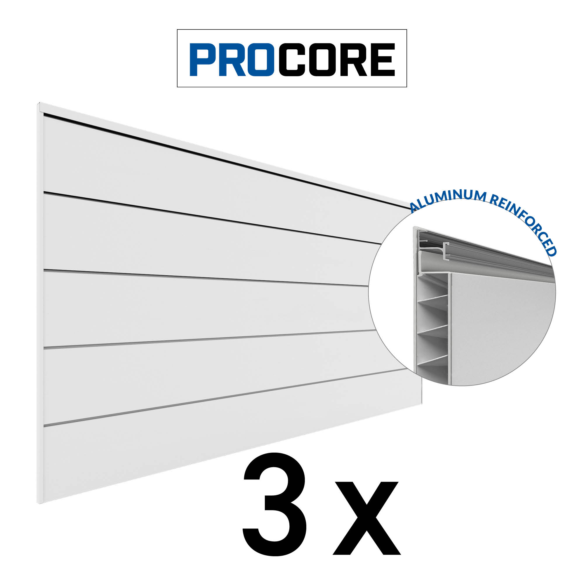 Panneaux PROCORE XL 4 pi x 8 pi – Ensemble de 3 (96 pieds carrés)