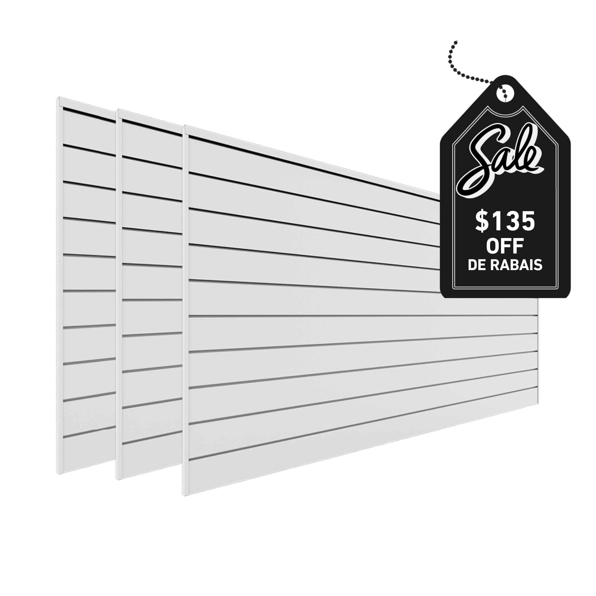 Panneaux de PVC 4 pi x 8 pi – Ensemble de 3 – 96 pieds carrés