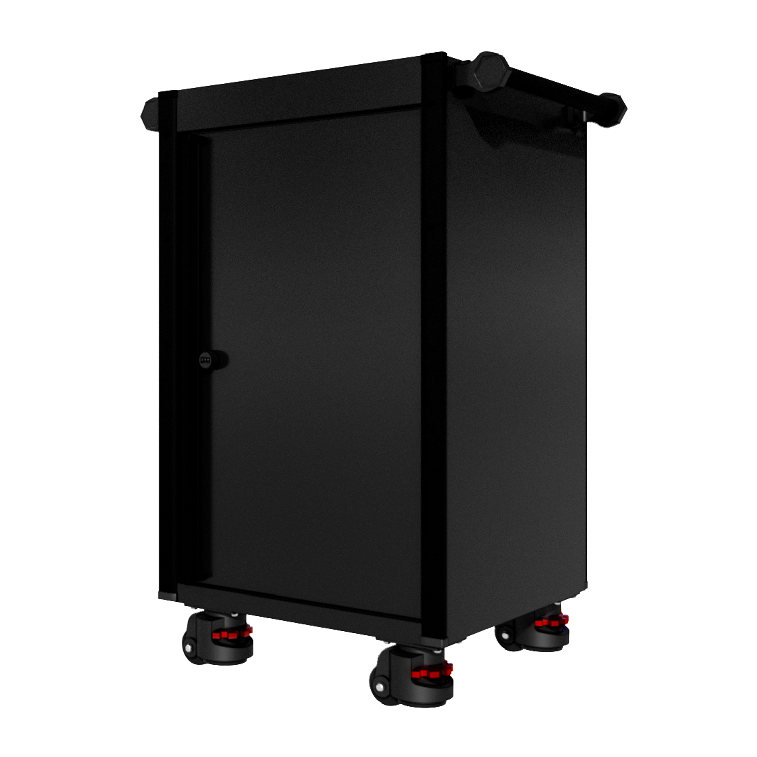 22 Series - Locker - Black Handles - Foot Casters