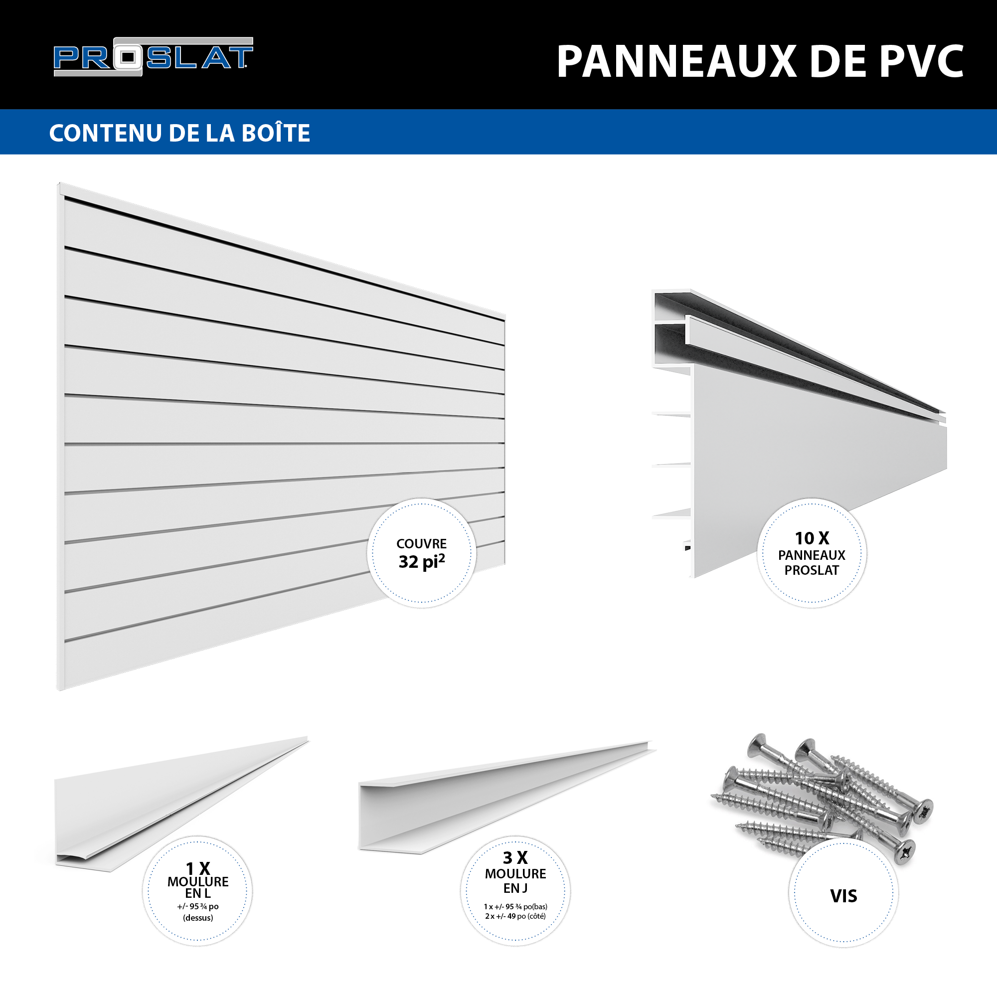 Panneaux de PVC – Ensemble d'organisation – STEALTH