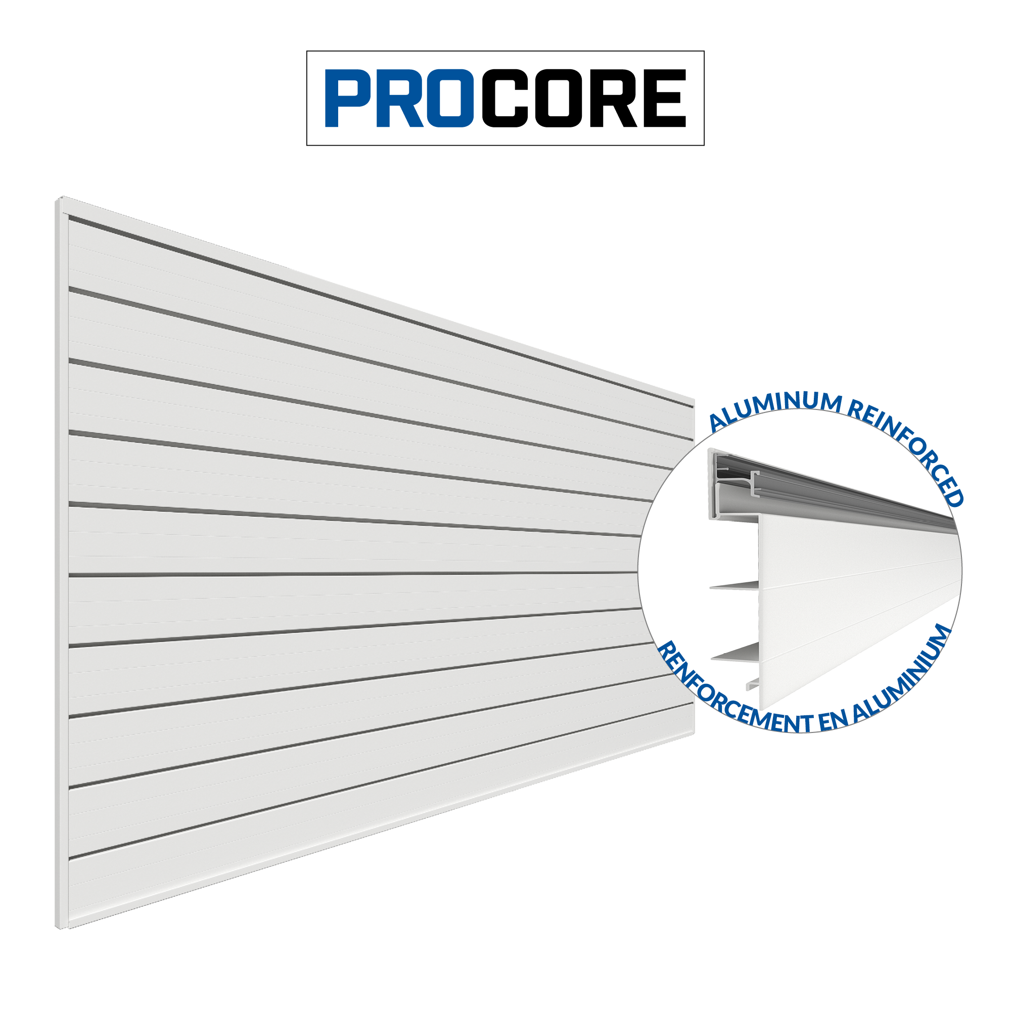 4 x 8 ft. PROCORE PVC Slatwall