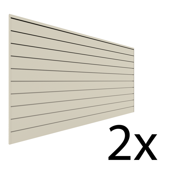 4 ft. x 8 ft. PVC Slatwall – 2 pack 64 sq ft